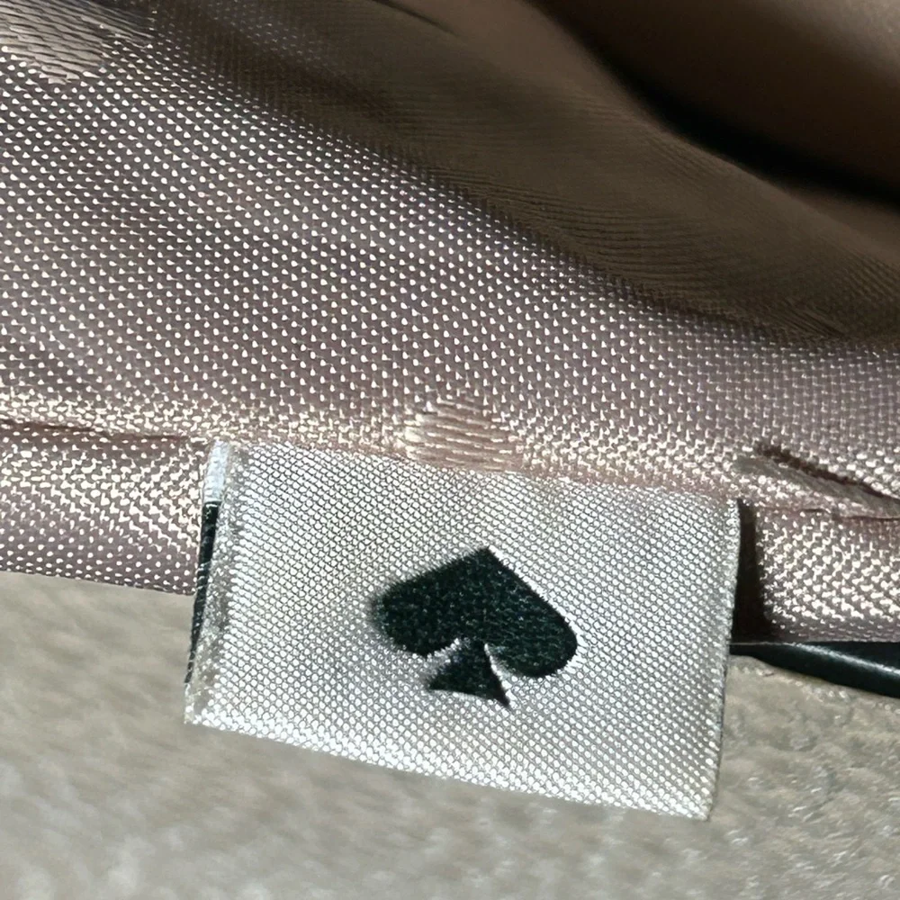 Kate Spade Black and Cream Pebbled Leather Shoulder Bag 11” x 10” NWOT - Picture 15 of 17